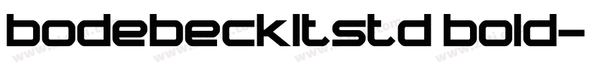 bodebeckltstd bold字体转换